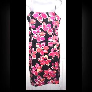 Evan-Picone Women's Colorful Floral pattern Spaghetti Strap Dress. Size 12